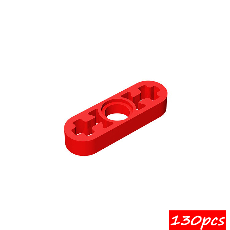Diy Electronics Ideas - 130ピース ハイテク組み立て粒子 6632 1x3 ボルト穴アーム ビルディングブロックキット