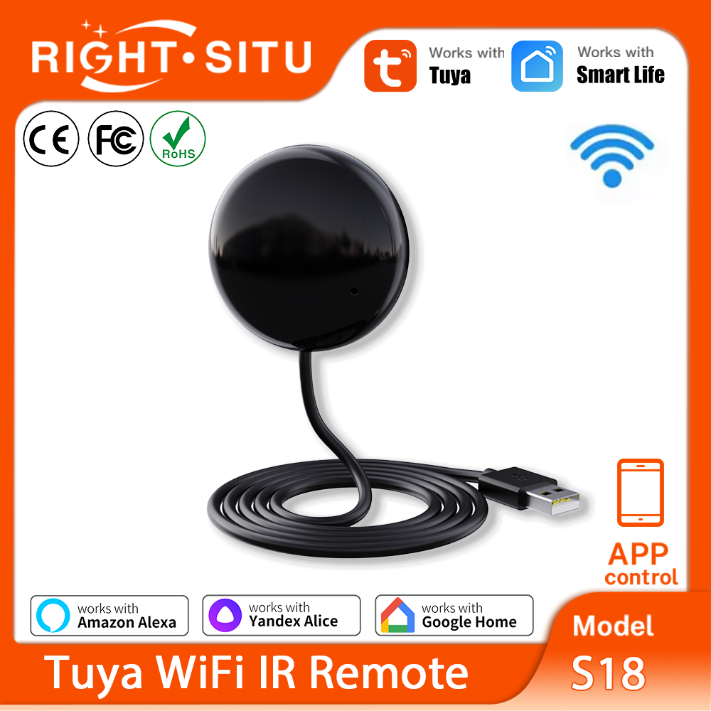 Ir Infrared Receiver - Tuya WiFi IRリモコン スマートホームオートメーション用リモコン ユニバーサル赤外線デバイス Alexa、Google