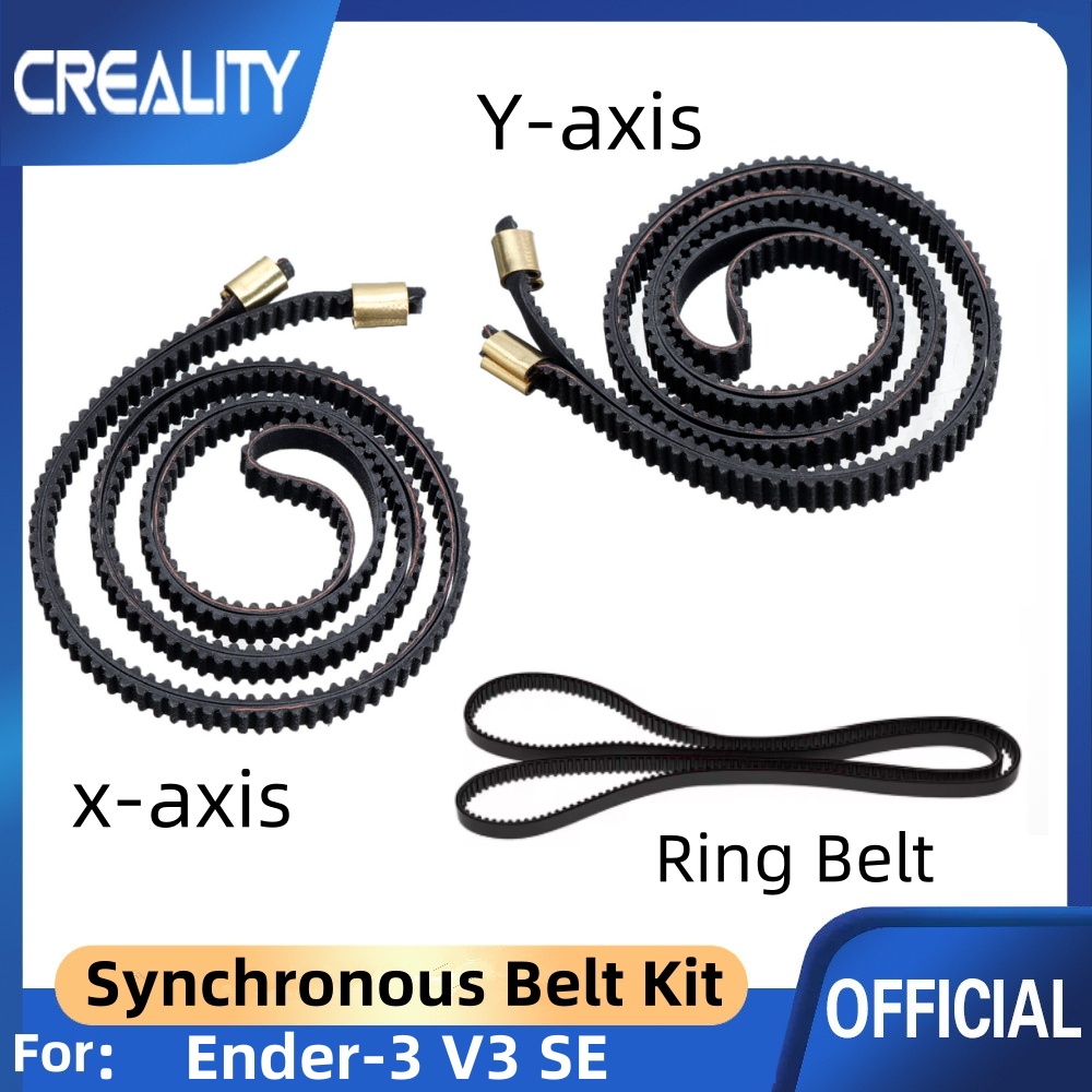 Creality Printer Ender 3 - Creality Ender-3 V3 SE X+Y 軸とリングベルトゴム黒