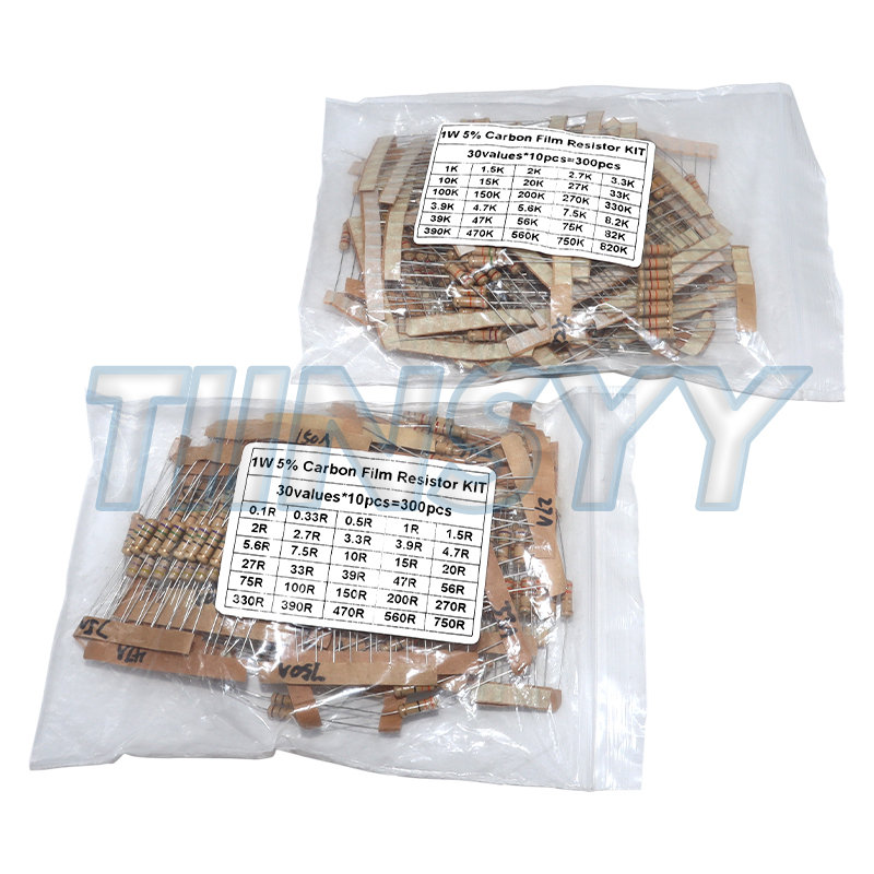 Diy Home Electronics Projects - 300 個の抵抗キット 1W 5% カーボンフィルム抵抗 30