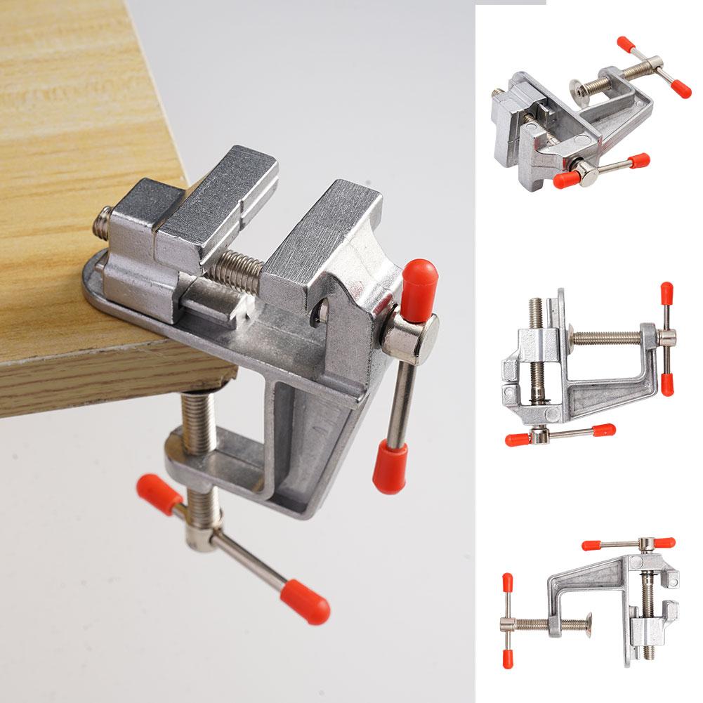 Diy Electronics Bench - アルミニウム製ミニ頑丈ベンチバイス：クラフト、電子機器、DIYプロジェクト用の調整可能なテーブルクランプ