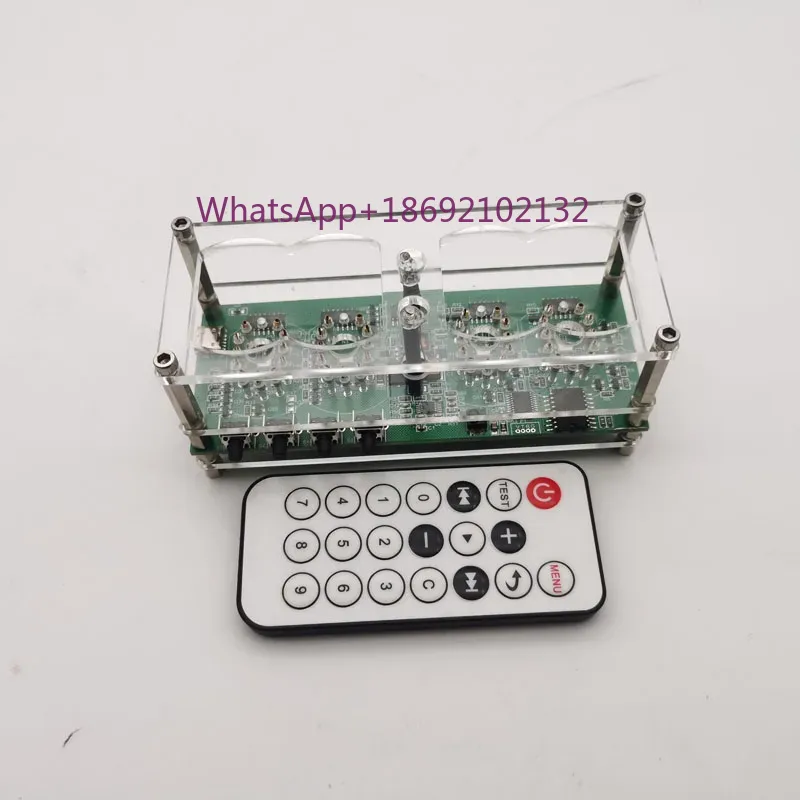 Diy Electronics Desk - In12グロークロックDIY旧ソ連電子管時計ギフトカラフルランプデスクトップクロック