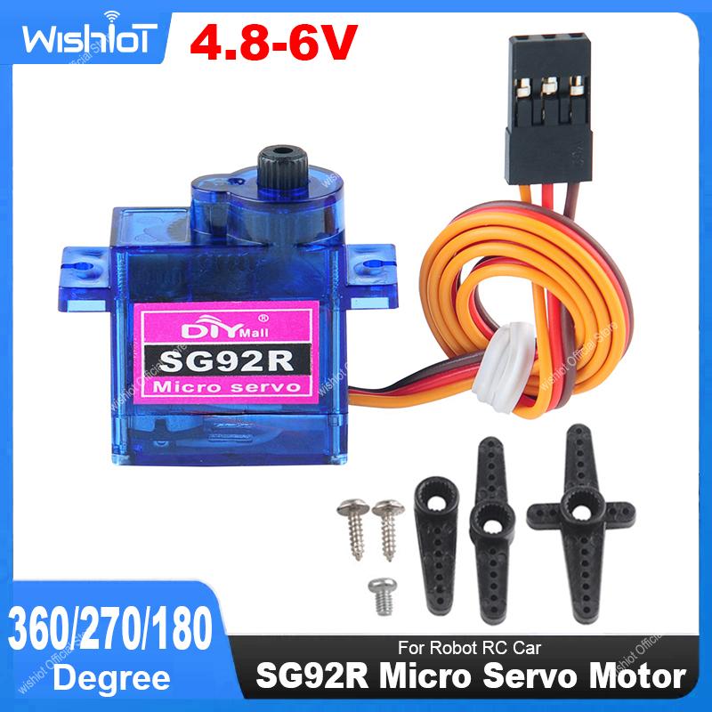 Servo Motor Sg90 - SG92R マイクロサーボモーター 4.8-6V 360/270/180 度連続回転制御可能な角度ロボット RC