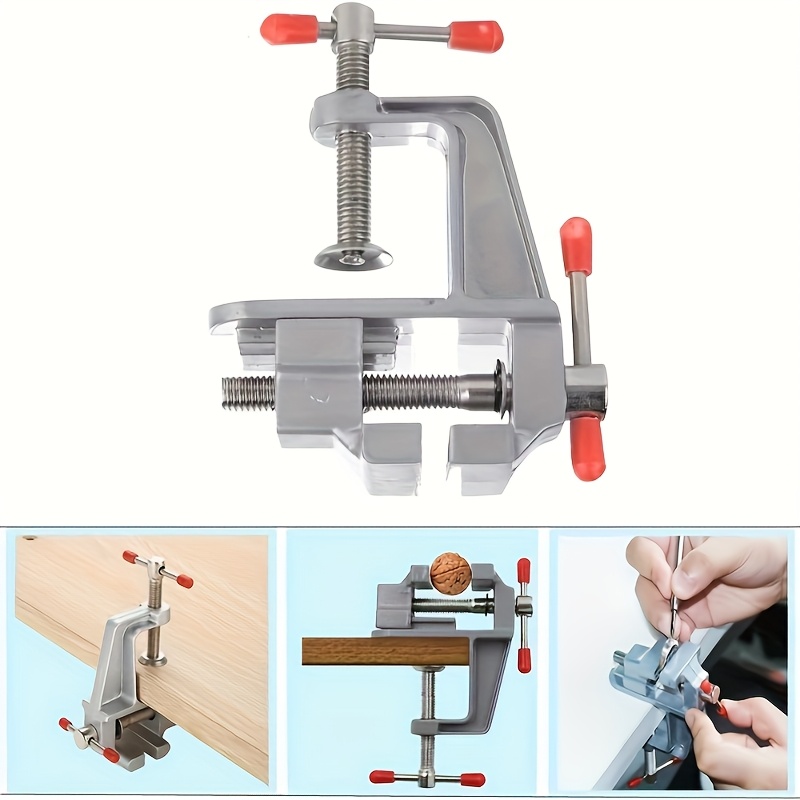 1個のアルミニウム合金ミニバイス、小型ベンチバイス、フラット - Diy Electronics Bench のレビューと価格