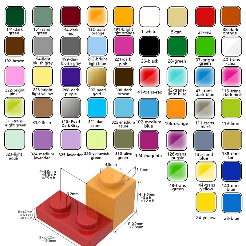100個入り MOC 2420 プレート 2x2 ビルディン - Diy Electronics Ideas のレビューと価格