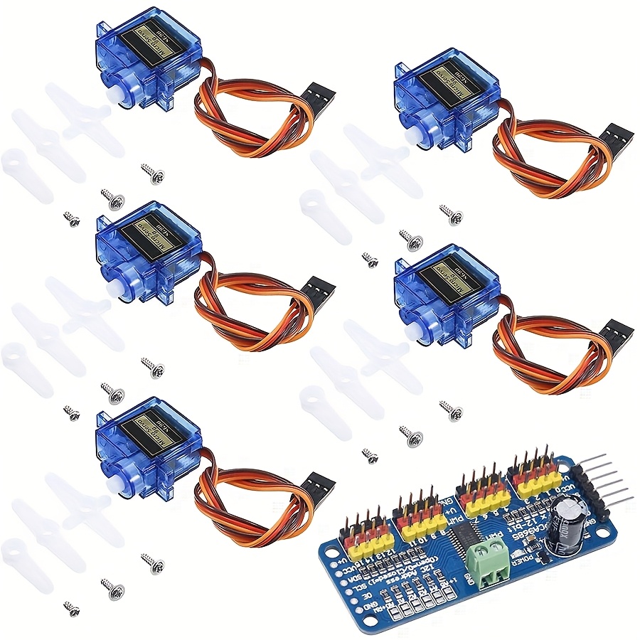 SG90 9Gサーボモーター5個 + 16チャンネルPWMサ - Servo Motor Sg90 のレビューと価格