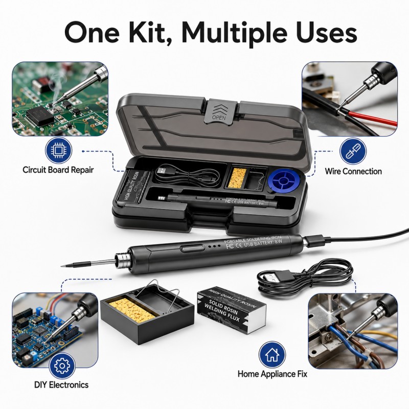 USB充電式はんだごてキット、3段階温度調節、DIY電子機器 - Diy Electronics Bench のレビューと価格