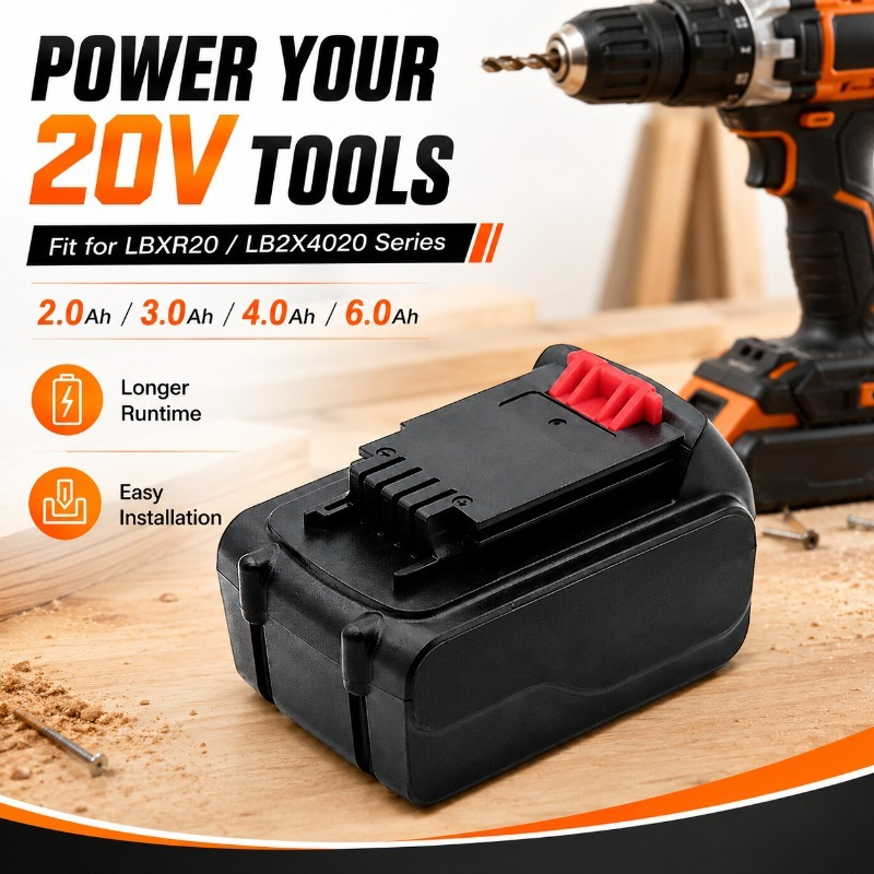 ブラック&デッカー LBXR20 LB2X4020用 20V - Black+Decker Tool 20V Max のレビューと価格