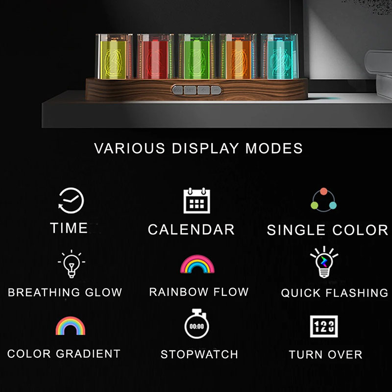 電子管時計DIYデジタル創作提案グロー管時計LEDライトeス - Diy Electronics Desk のレビューと価格