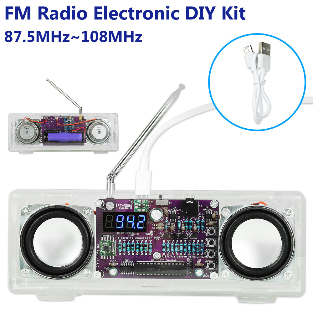 FMラジオ電子機器 87.5MHz～108MHz はんだ付け - Diy Electronics Youtube Channel のレビューと価格