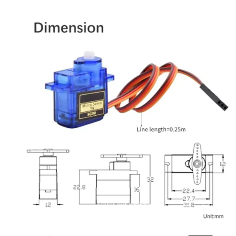 2/4個入り SG90サーボモーター マイクロ9g 180/ - Servo Motor Sg90 のレビューと価格