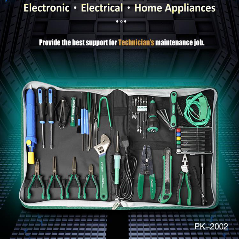 52個pro's kit PK-2002B家電電気技師修理キ - Diy Electronics Bench のレビューと価格