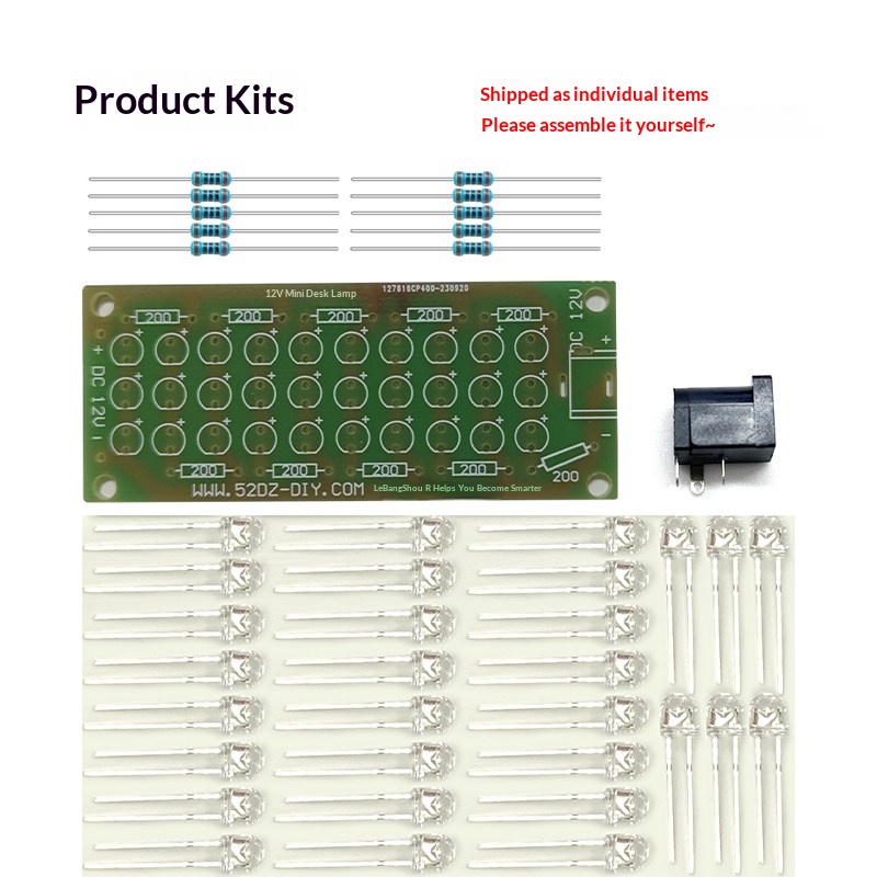 12V照明デスクランプ電子DIYキット回路基板はんだ付け練習 - Diy Electronics Desk のレビューと価格