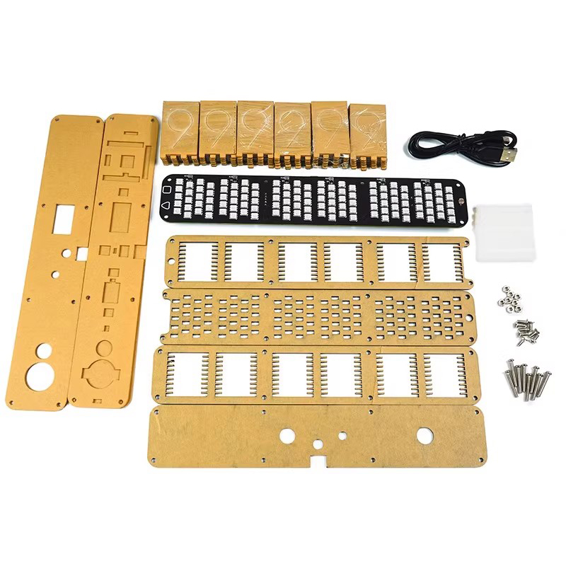 グローチューブ時計キット DIY 電子デジタル時計 ルーズパ - Diy Electronics Desk のレビューと価格