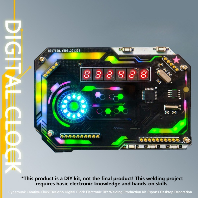 DIY 卓上時計セットデジタル時計電子溶接キットクリエイティ - Diy Electronics Desk のレビューと価格