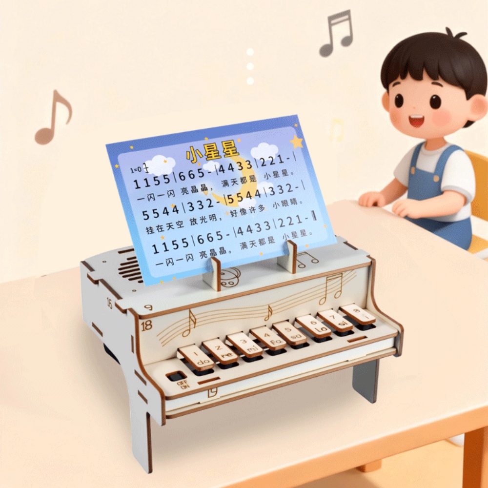 DIY 木製電子ピアノモデル STEM 組み立てキット物理学 - Diy Home Electronics Projects のレビューと価格