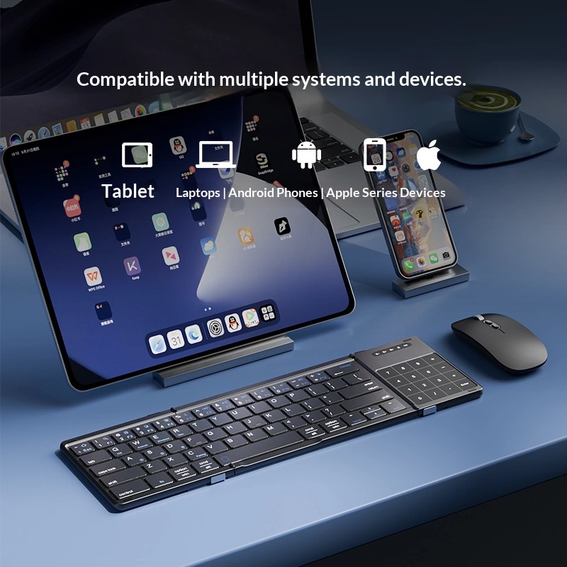 Mengzu 三つ折りワイヤレス Bluetooth キーボ - Diy Mouse Electronics のレビューと価格