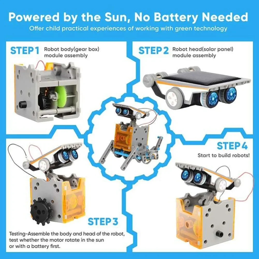 13 in 1 ソーラーロボット科学キット DIY ビルディ - Diy Home Electronics Projects のレビューと価格